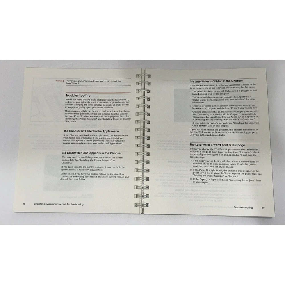 Macintosh‎ LaserWriter IINT/NTX Owner's Guide 1988 Apple Collector Vintage